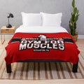 Dwight Schrute's Gym For Muscles inspired plush blanket