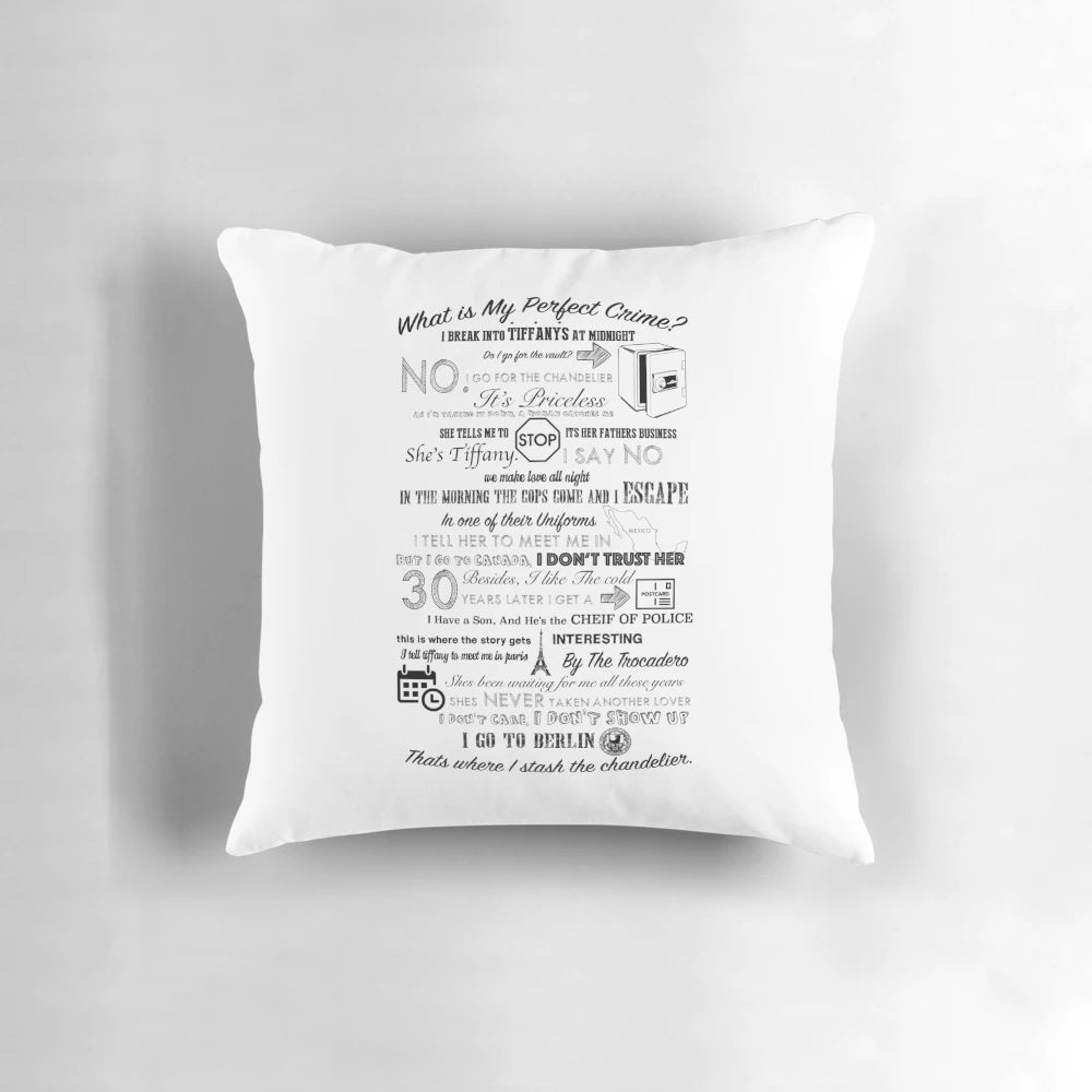 The Office Dwight Schrute Perfect Crime Pillow