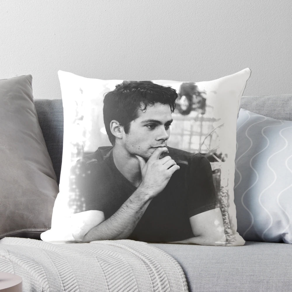 Custom pillow featuring Dylan Obrien from Teen Wolf and The Maze Runner