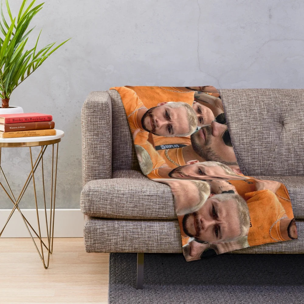 Dylan Obrien Inspired Collage Plush Blanket