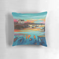 Earsary Barra Pillow featuring a beautiful seascape painting of the Scottish coastline