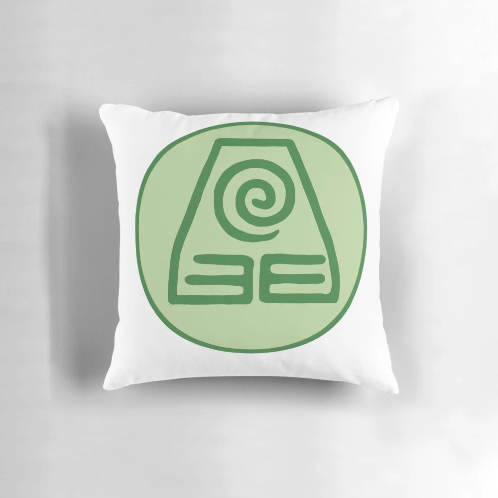 Earth Element Avatar Pillow with Aang, Korra, and Toph from the popular anime series