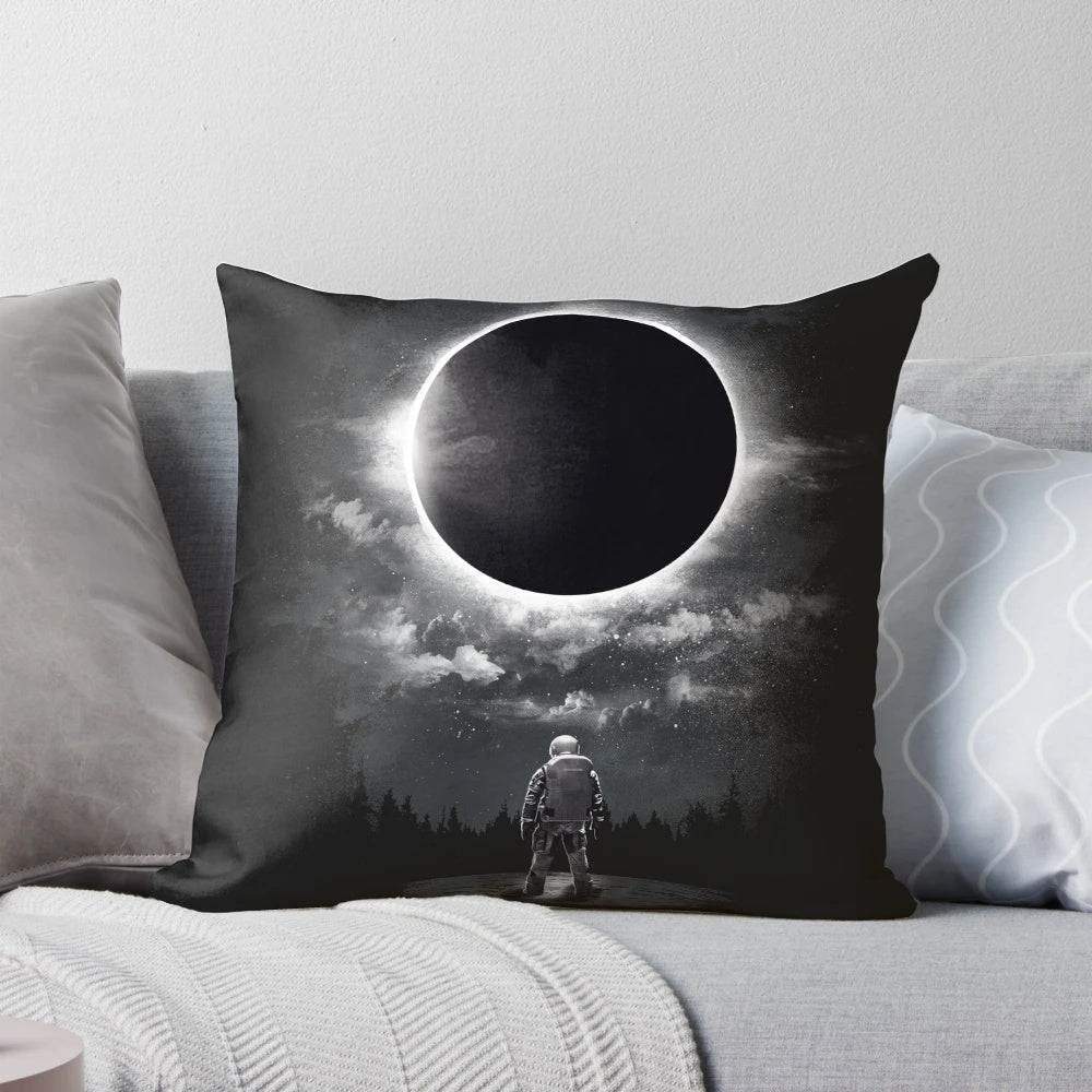 ECLIPSE Cosmic Pillow with moon, stars, and celestial elements