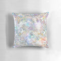 Colorful abstract Act as Creation Pillow made with natural, sustainable materials for a modern, eco-friendly home.