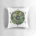 Eco-friendly Element of Life pillow with geometric, nature-inspired design