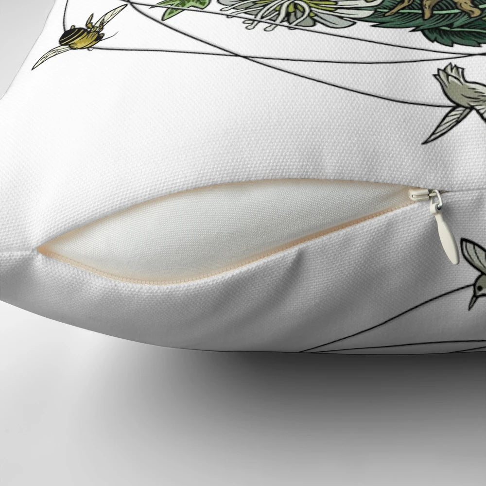 Eco-friendly Element of Life pillow with geometric, nature-inspired design