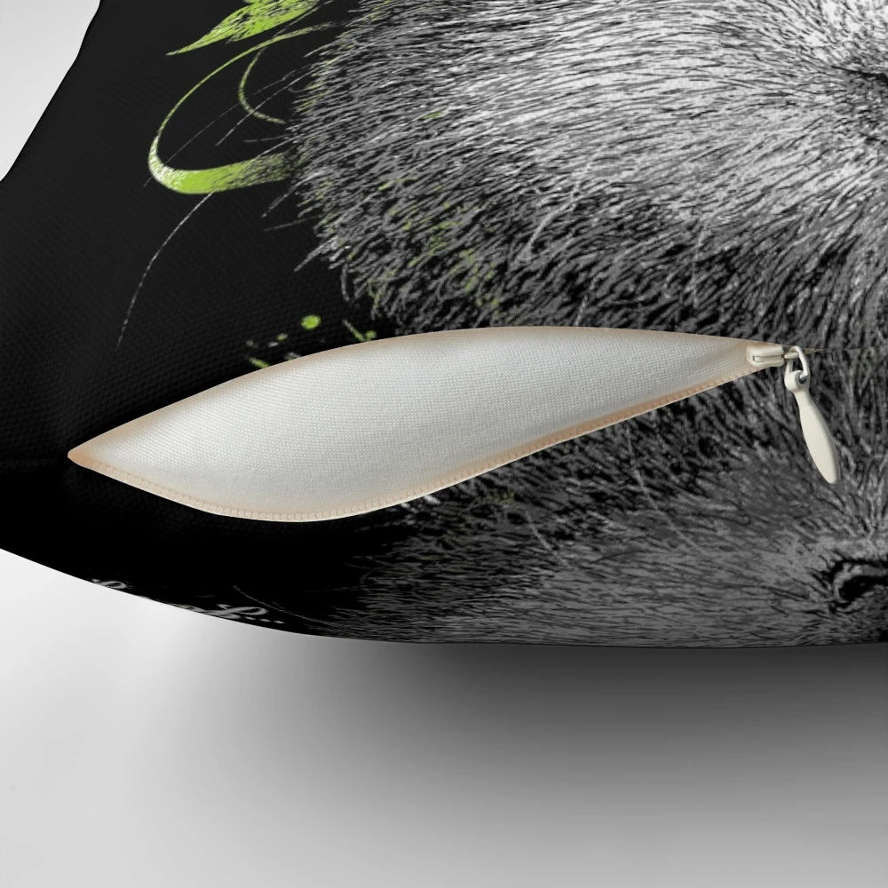 Soft, fluffy guinea pig pillow made with sustainable, vegan materials