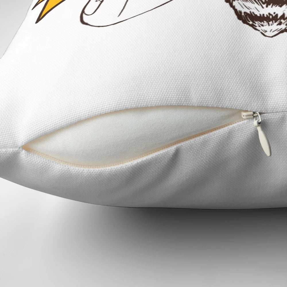 A beautiful vegan pillow with a "Save the Bees" design, promoting animal welfare and environmental protection.