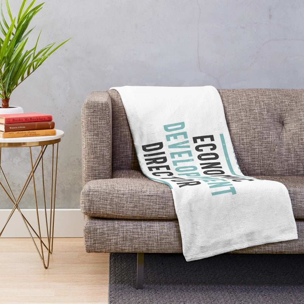Economic development director plush blanket with focus keyword