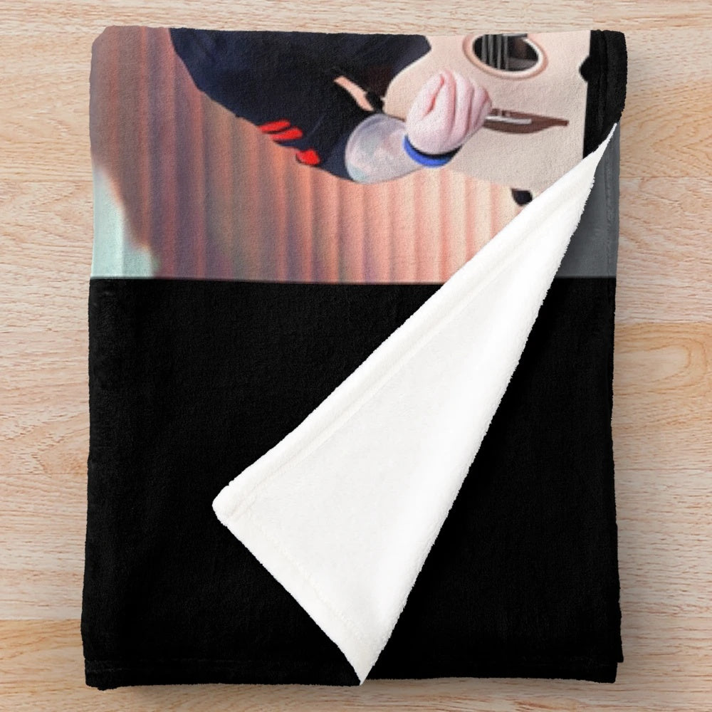 Ed Sheeran-inspired plush blanket featuring mathematics tour 2023 graphics