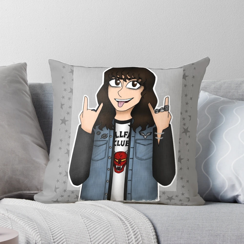 Eddie Munson Pillow - A Cozy Tribute to the Stranger Things Metal Head