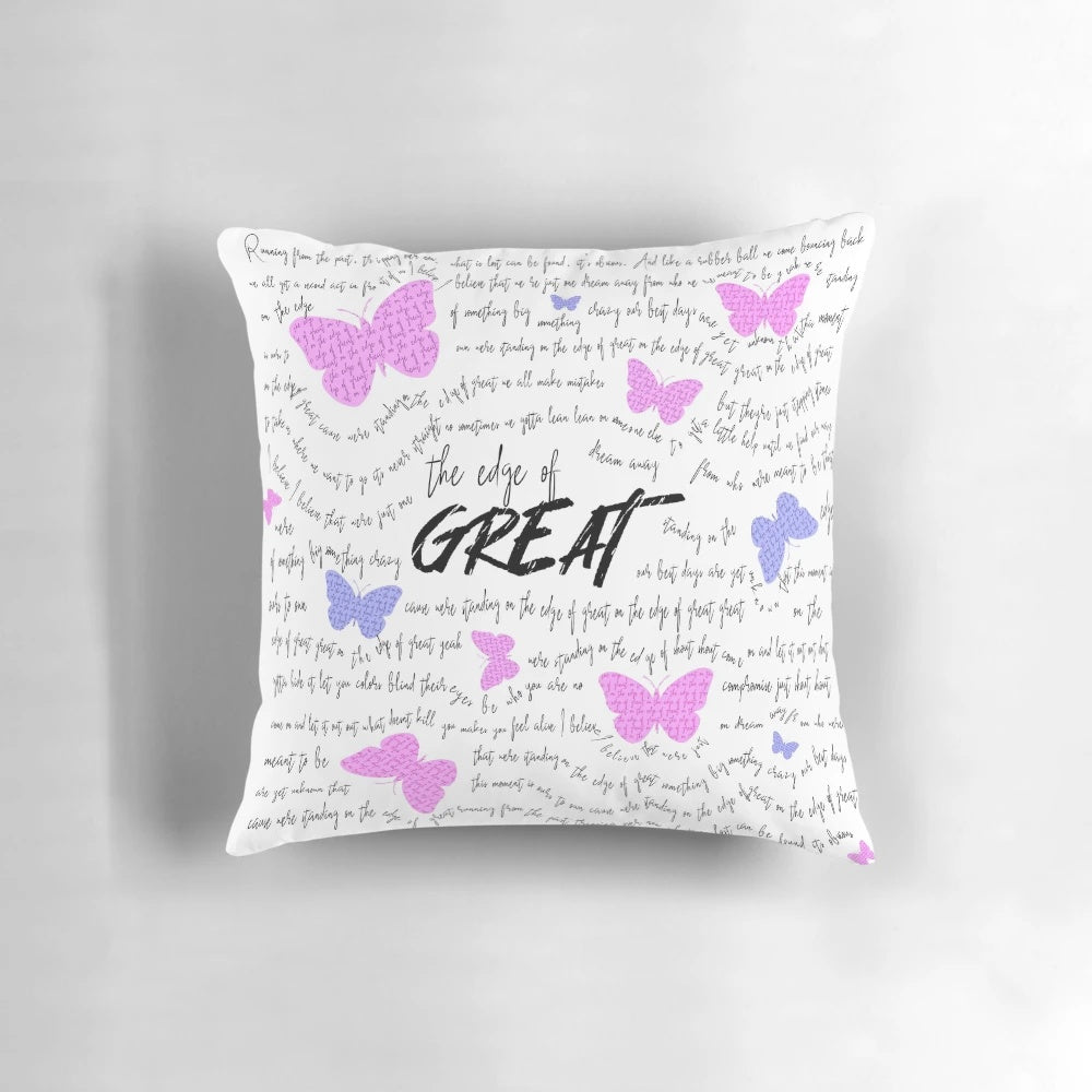 "Edge of Great" Inspired Pillow for Julie and the Phantoms Fans