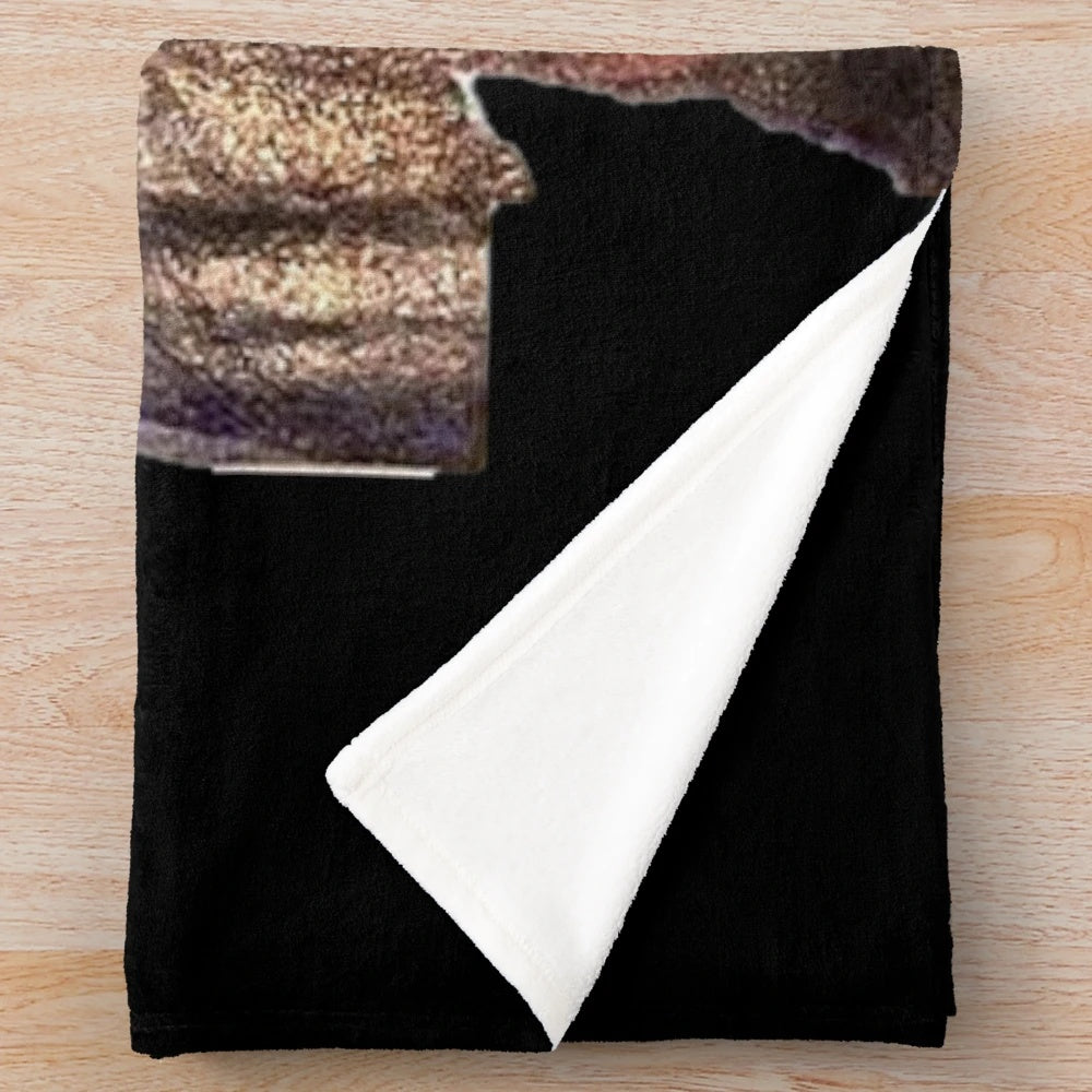 GG Allin inspired plush blanket with punk rock and hardcore design