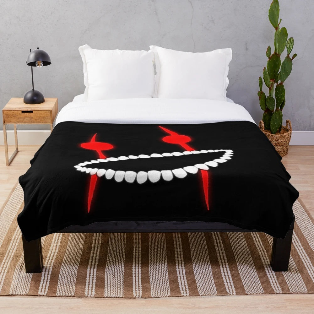 Cozy plush blanket featuring Guilty Gear's iconic character Sol Badguy
