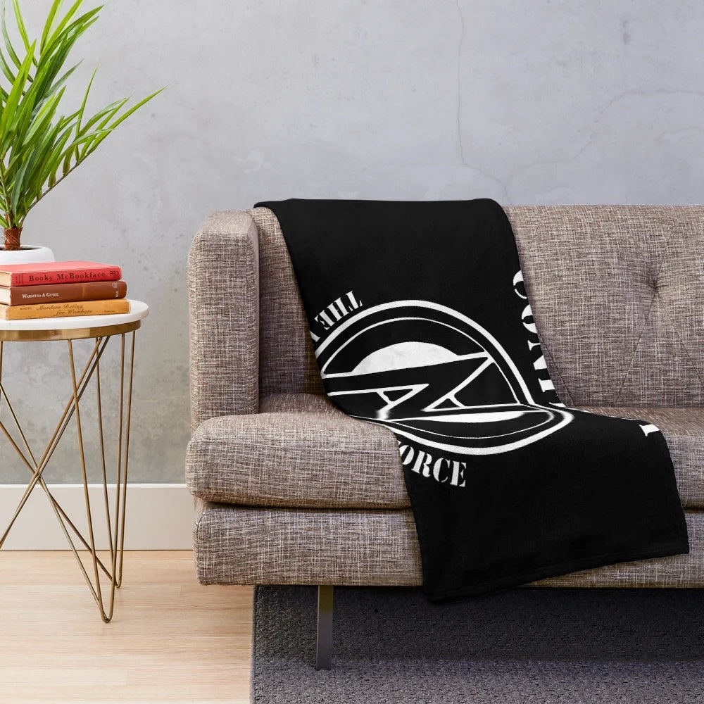 Punk-inspired plush blanket featuring the "Conflict - The Ungovernable Force" design
