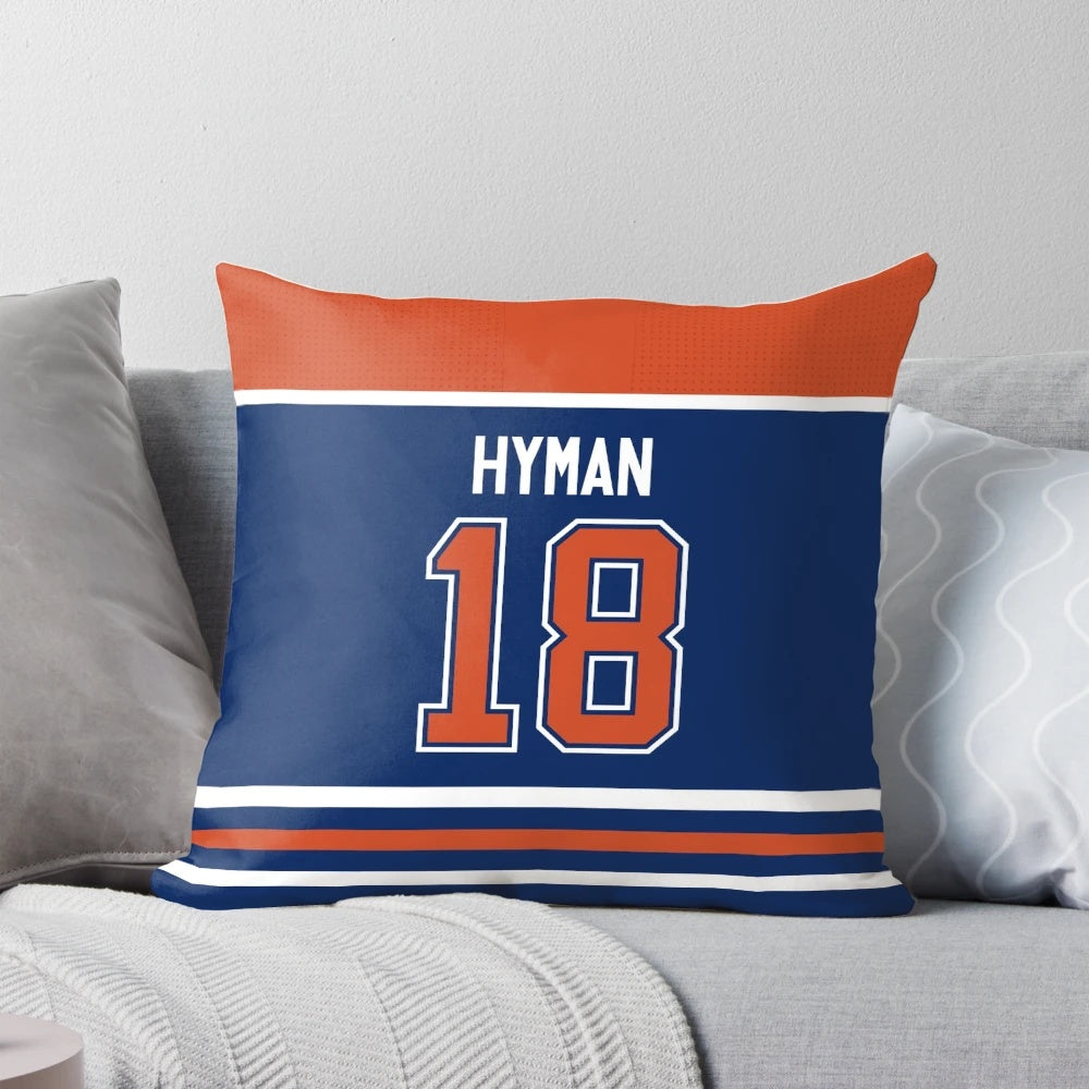 Zach Hyman Edmonton Oilers hockey jersey phone case pillow for sports fans