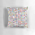 High-quality pillow featuring flags of countries from around the world, great for learning geography and showcasing international pride.