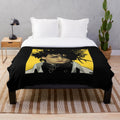 Plush blanket featuring Edward Scissorhands character from Tim Burton film