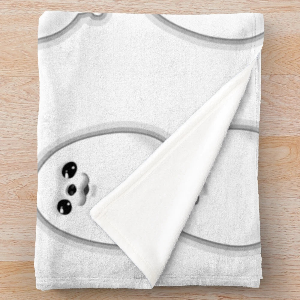 Eggdog-inspired meme plush blanket with fun doge pattern