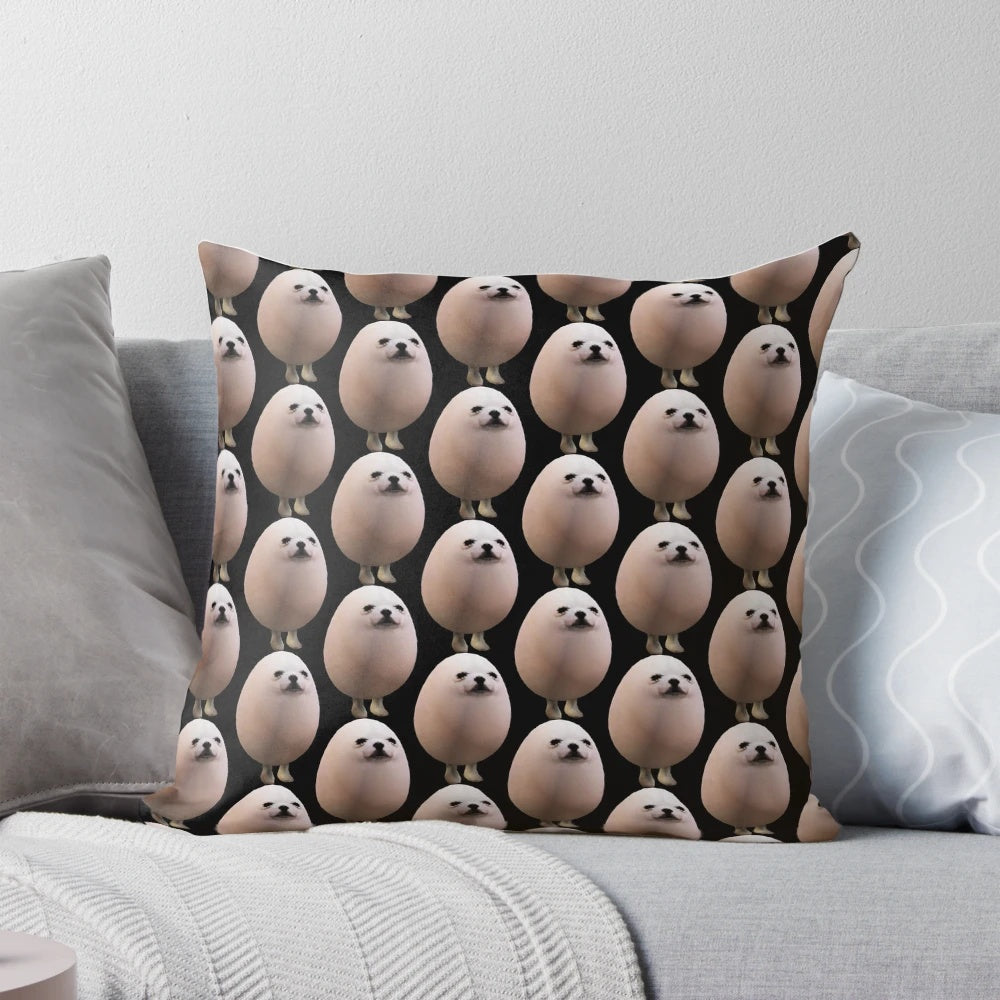 Eggdog-inspired plush pillow featuring the iconic eggdog character from the Steam Workshop