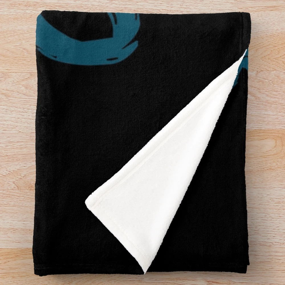 Egyape-inspired alley cat plush blanket with a trendy, urban art design