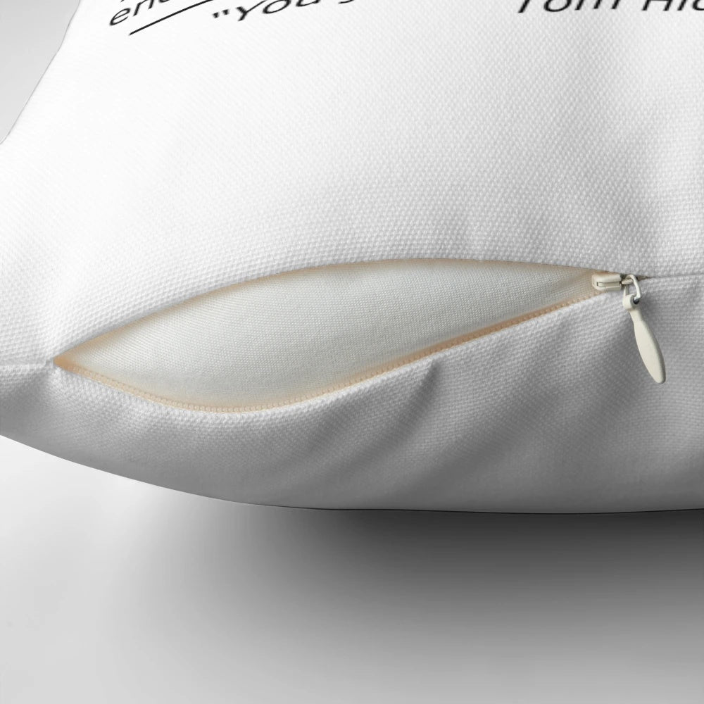Soft, plush pillow featuring the "ehehehe" laugh of actor Tom Hiddleston as Loki from the Marvel Cinematic Universe.