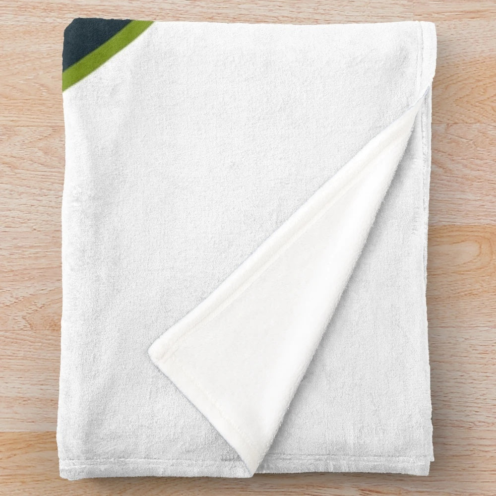 Eichenau Germany Green Plush Blanket with Emblem Design