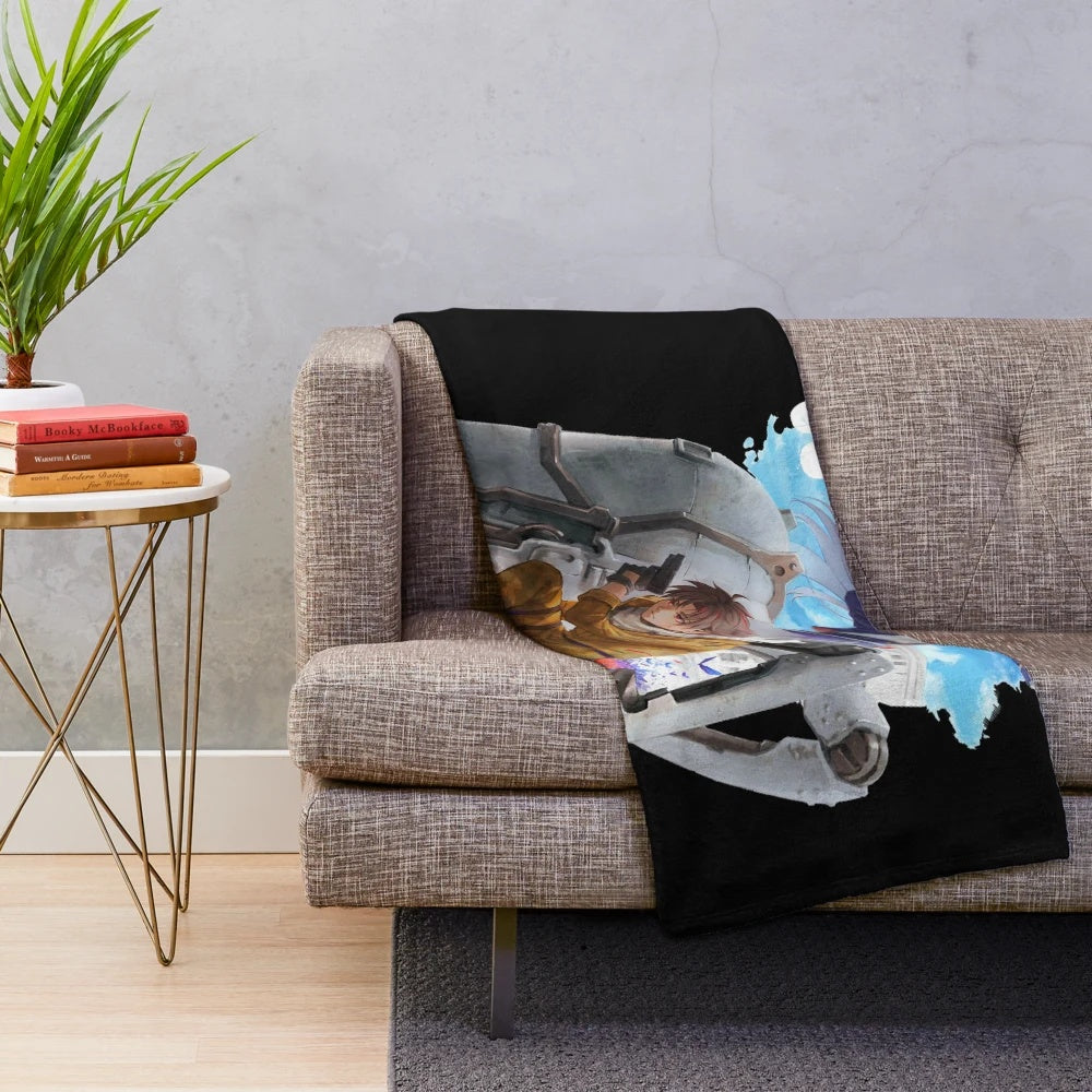 Eighty Six(86) inspired plush blanket featuring anime characters