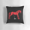 Unique and striking pillow featuring the album cover art for Einstürzende Neubauten's "Haus der Lüge