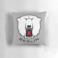 Eisbären Berlin Hockey Pillow featuring the iconic Eisbären Berlin logo, perfect for ice hockey fans