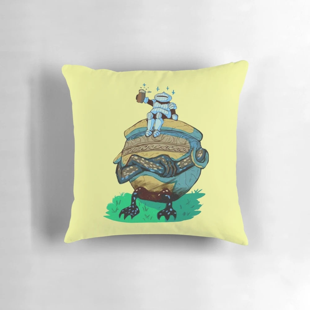 Soft, plush Elden Ring-themed pillow featuring the iconic Elden Ring design and Dark Souls-inspired imagery.