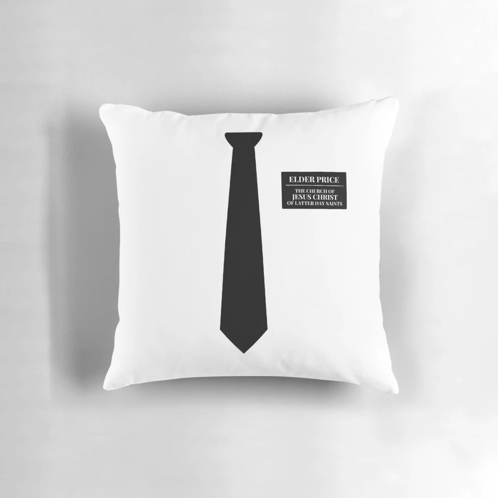 Elder Price Broadway Musical Pillow featuring the iconic character from the hit musical The Book of Mormon