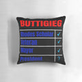 Pillow featuring Pete Buttigieg, the 2020 Democratic presidential candidate