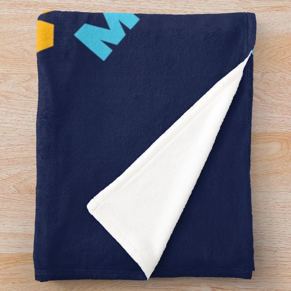 Electrician plush blanket with quote: "Behind All Great Engineers Are Electricians Who Fix Their Mistakes