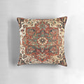 Antique Persian Heriz Rug Print Throw Pillow