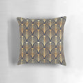 Luxurious gold art deco style decorative pillow for modern interior design