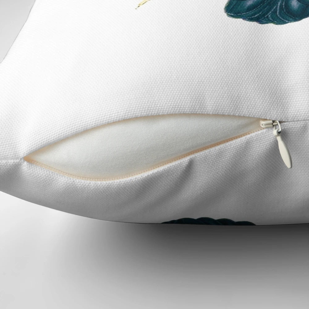 Decorative throw pillow featuring the beautiful and majestic Australian Banksian Black Cockatoo
