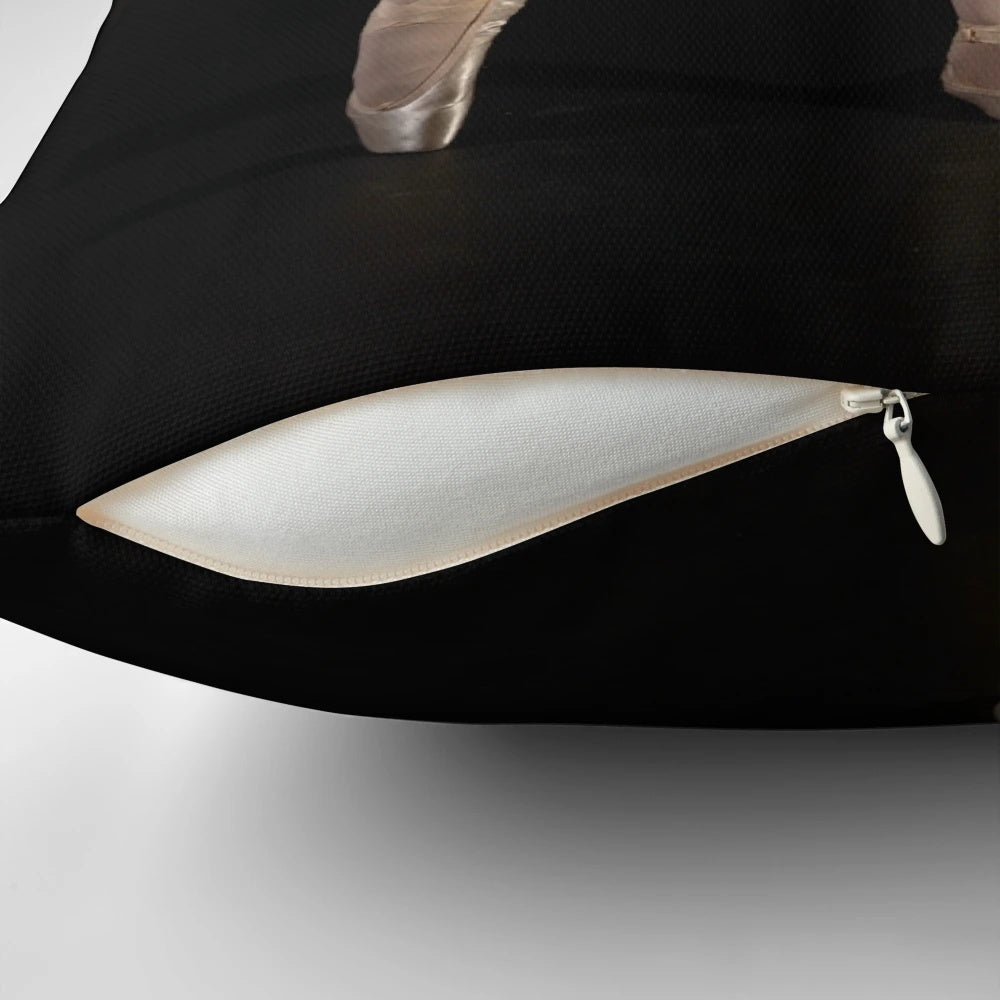 Soft, white ballet dancer pillow with delicate tutu design