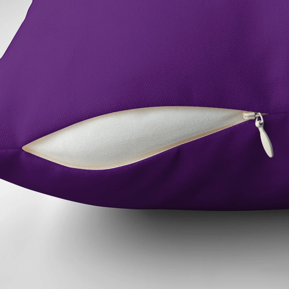 A plush, purple pillow with a rich, blackberry-inspired color for cozy and stylish home accents.