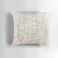 Bohemian floral french country ivory beige lace decorative throw pillow