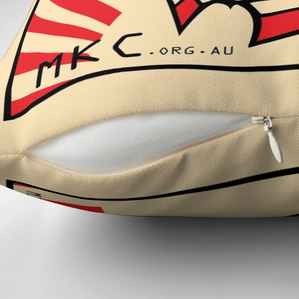 Soft, plush decorative pillow featuring the iconic Chairman Meow design, perfect for cat lovers.