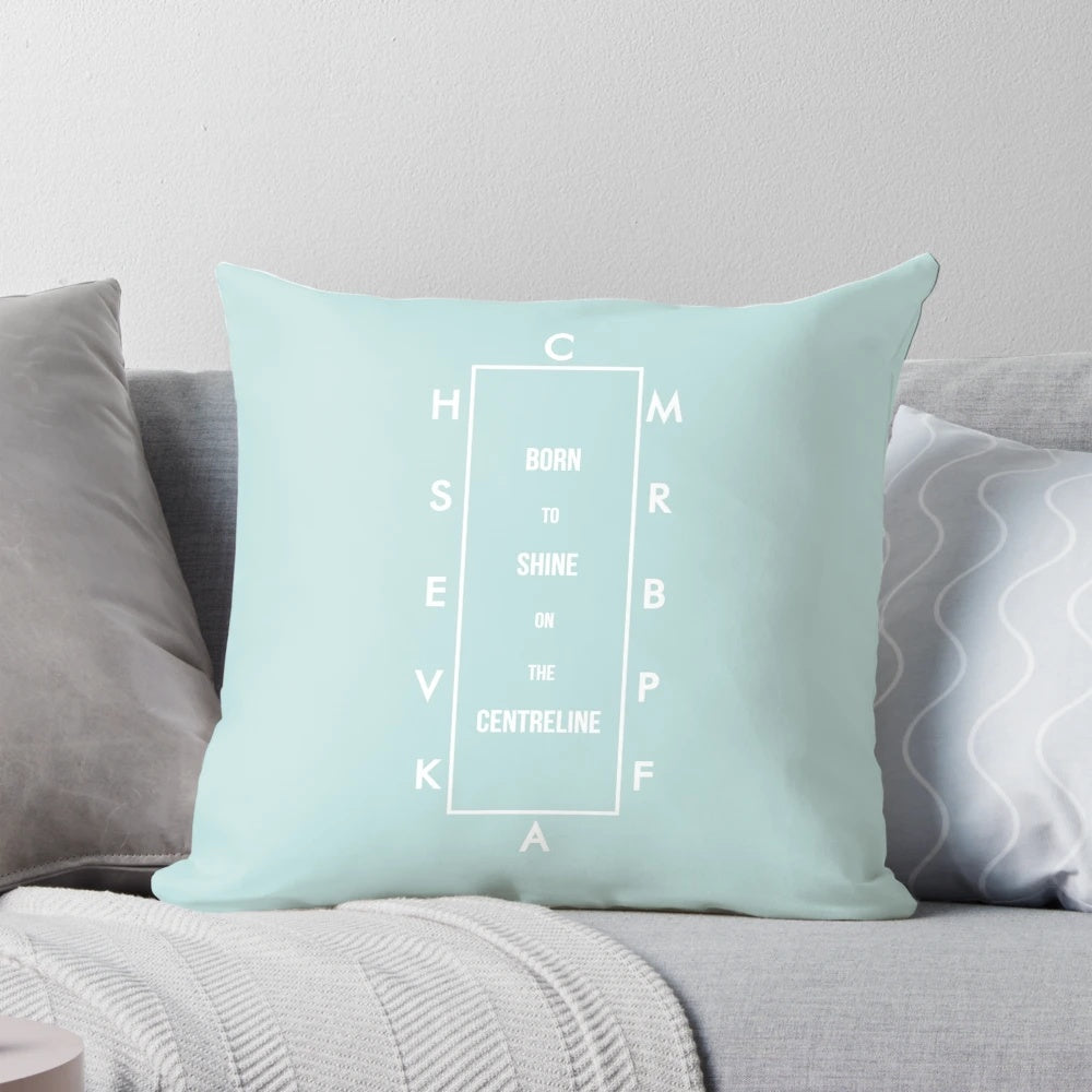 A black and white minimalist pillow featuring a dressage arena quote, perfect for horse lovers and equestrian enthusiasts.
