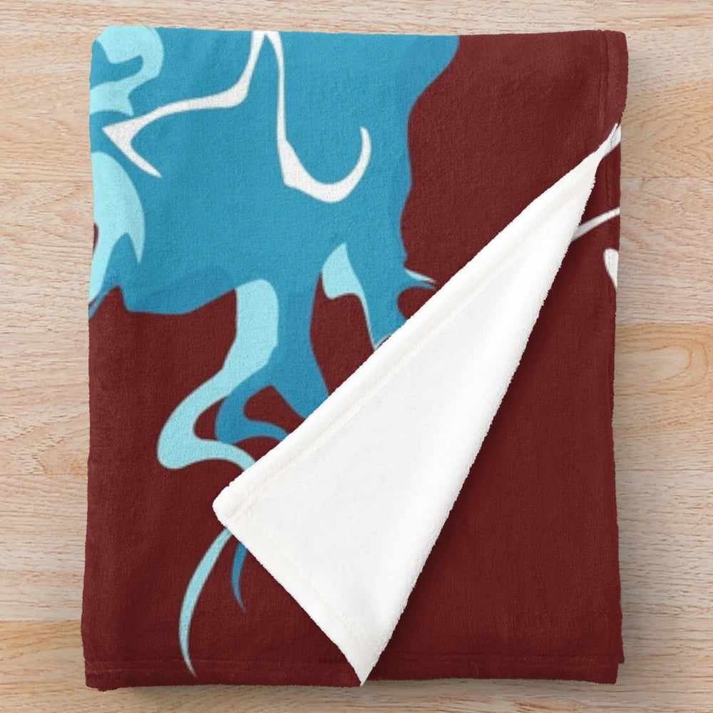 Elegant eagle plush blanket with mandala design