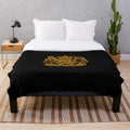 Plush blanket featuring the iconic Elizabeth II royal coat of arms emblem