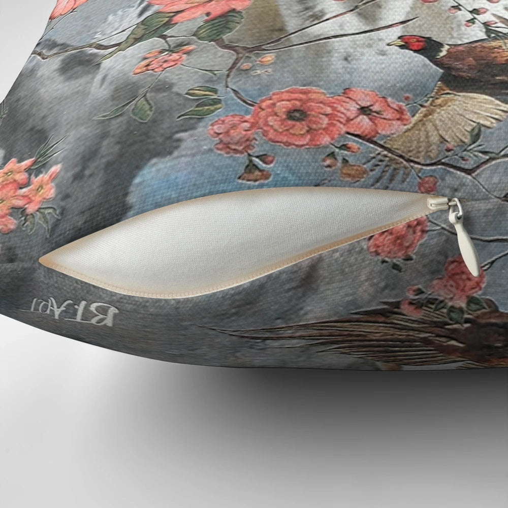 Beautiful English pointer dog pillow with pheasants, perfect for hunting enthusiasts