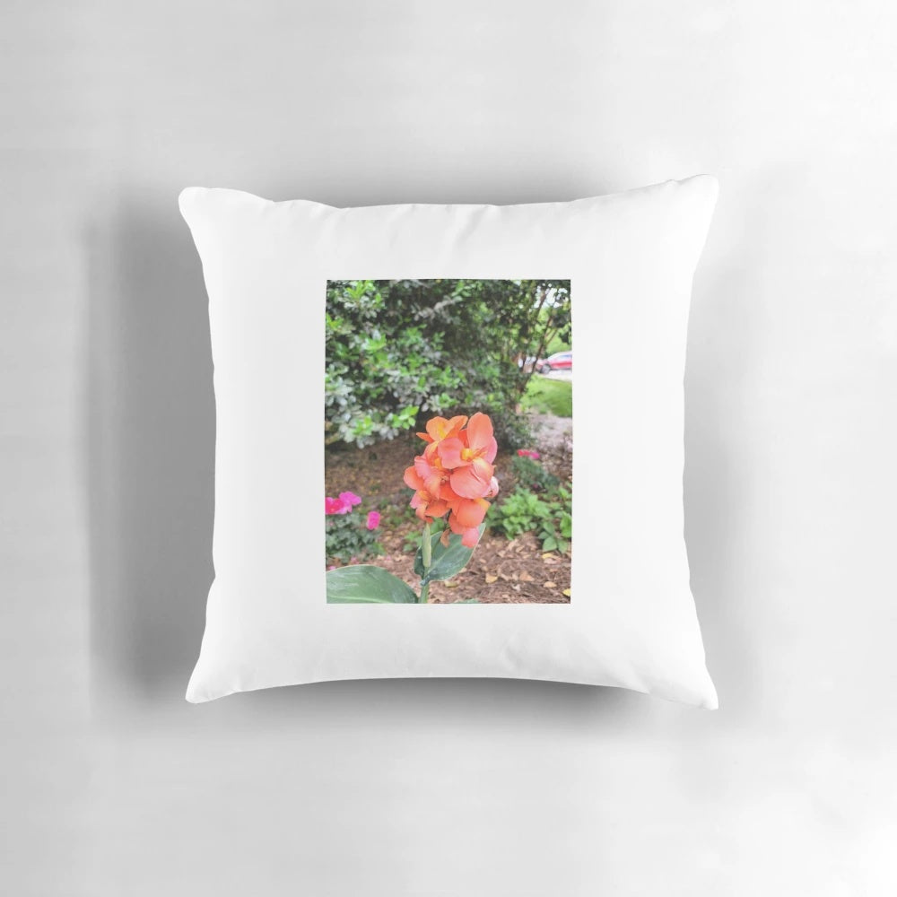Beautifully crafted Gibbs Garden Pillow with lush floral design for enchanting outdoor decor