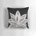 A gray agave plant with silver glitter accents, perfect for luxury home decor.