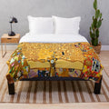 Gustav Klimt Tree of Life Plush Blanket
