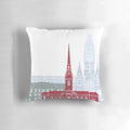 Harvard skyline poster featuring the iconic buildings and architecture of Boston, Massachusetts