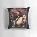 Soft, comfortable pillow featuring a stylish design with the text "Jesus Shirt, Easter Shirt, Christian Easter Shirt" and Hozier-inspired music references.